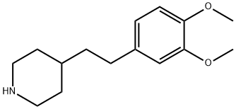 4-[2-(3,4-二甲氧苯基)乙基]哌啶 结构式