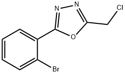2-(2-溴苯基)-5-(氯甲基)-1,3,4-噁二唑 结构式