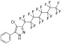 4-CHLORO-3-PERFLUOROOCTYL-5-PHENYLPYRAZOLE 结构式