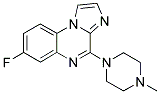 7-FLUORO-4-(4-METHYLPIPERAZIN-1-YL)IMIDAZO[1,2-A]QUINOXALINE 结构式