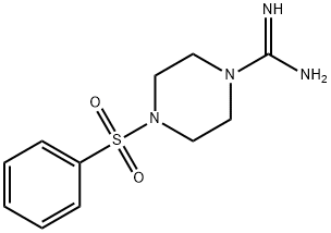 4-Benzenesulfonylpiperazine-1-carboxamidine 结构式