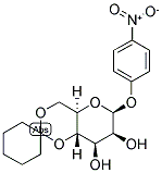 P-NITROPHENYL 4,6-CYCLOHEXYLIDENE-B-D-MANNOPYRANOSIDE 结构式