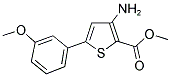 3-AMINO-5-(3-METHOXY-PHENYL)-THIOPHENE-2-CARBOXYLIC ACID METHYL ESTER 结构式