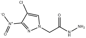 (4-CHLORO-3-NITRO-PYRAZOL-1-YL)-ACETIC ACID HYDRAZIDE 结构式