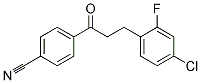 3-(4-CHLORO-2-FLUOROPHENYL)-4'-CYANOPROPIOPHENONE 结构式
