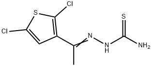 2-[1-(2,5-DICHLORO-3-THIENYL)ETHYLIDENE]-1-HYDRAZINECARBOTHIOAMIDE 结构式