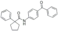 N-(4-(PHENYLCARBONYL)PHENYL)(PHENYLCYCLOPENTYL)FORMAMIDE 结构式