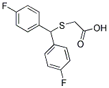 [[BIS(4-FLUOROPHENYL)METHYL]THIO]ACETIC ACID 结构式