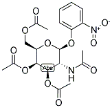 O-NITROPHENYL 2-ACETAMIDO-2-DEOXY-3,4,6-TRI-O-ACETYL-BETA-D-GALACTOPYRANOSIDE 结构式