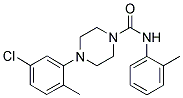 (4-(3-CHLORO-6-METHYLPHENYL)PIPERAZINYL)-N-(2-METHYLPHENYL)FORMAMIDE 结构式