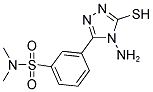 3-(4-AMINO-5-MERCAPTO-4H-[1,2,4]TRIAZOL-3-YL)-N,N-DIMETHYL-BENZENESULFONAMIDE 结构式