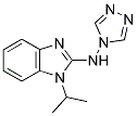 1-ISOPROPYL-N-4H-1,2,4-TRIAZOL-4-YL-1H-BENZIMIDAZOL-2-AMINE 结构式