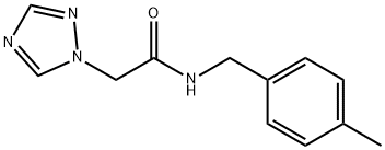 N-(4-METHYLBENZYL)-2-(1H-1,2,4-TRIAZOL-1-YL)ACETAMIDE 结构式