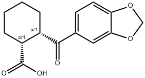 CIS-2-(3,4-METHYLENEDIOXYBENZOYL)CYCLOHEXANE-1-CARBOXYLIC ACID 结构式