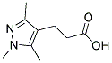 3-(1,3,5-三甲基-1H-吡唑-4-基)丙酸 结构式