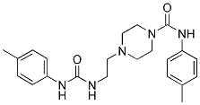 N-(4-METHYLPHENYL)(4-(2-(((4-METHYLPHENYL)AMINO)CARBONYLAMINO)ETHYL)PIPERAZINYL)FORMAMIDE 结构式