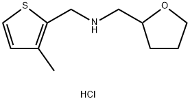 (3-METHYL-THIOPHEN-2-YLMETHYL)-(TETRAHYDRO-FURAN-2-YLMETHYL)-AMINE HYDROCHLORIDE 结构式