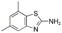 5,7-DIMETHYL-1,3-BENZOTHIAZOL-2-AMINE 结构式