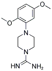 4-(2,5-DIMETHOXY-PHENYL)-PIPERAZINE-1-CARBOX-AMIDINE 结构式