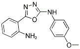 (3-(2-Aminophenyl)(2,4,5-oxadiazolyl))(4-methoxyphenyl)amine 结构式