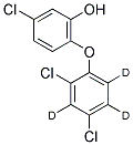 三氯生-D3 结构式