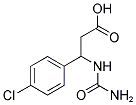 3-[(AMINOCARBONYL)AMINO]-3-(4-CHLOROPHENYL)PROPANOIC ACID 结构式