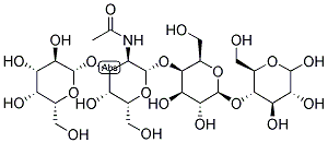 BETA1-3 GAL-N-ACETYL GALACTOSAMINYL-BETA1-4 GAL-BETA1-4-GLC 结构式