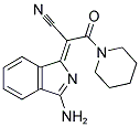 (2Z)-2-(3-AMINO-1H-ISOINDOL-1-YLIDENE)-3-OXO-3-PIPERIDIN-1-YLPROPANENITRILE 结构式