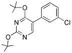 2,4-DITERT-BUTOXY-5-(3-CHLOROPHENYL)PYRIMIDINE 结构式