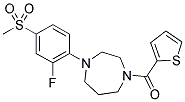 1-[2-FLUORO-4-(METHYLSULFONYL)PHENYL]-4-(THIEN-2-YLCARBONYL)-1,4-DIAZEPANE 结构式