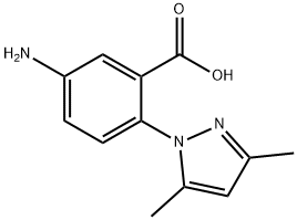 5-AMINO-2-(3,5-DIMETHYL-PYRAZOL-1-YL)-BENZOIC ACID 结构式
