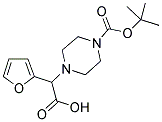 2-(4-Boc-piperazinyl)-2-(2-furanyl)acetic acid 结构式