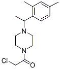 1-(CHLOROACETYL)-4-[1-(2,4-DIMETHYLPHENYL)ETHYL]PIPERAZINE 结构式