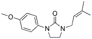 1-(4-METHOXYPHENYL)-3-(3-METHYLBUT-2-ENYL)IMIDAZOLIDIN-2-ONE 结构式
