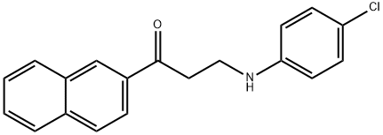 3-(4-CHLOROANILINO)-1-(2-NAPHTHYL)-1-PROPANONE 结构式