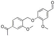 4-(4-ACETYL-2-METHOXY-BENZYLOXY)-3-METHOXY-BENZALDEHYDE 结构式
