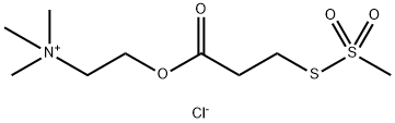 2-CARBOXYETHYL METHANETHIOSULFONATE, CHOLINE ESTER CHLORIDE SALT 结构式