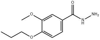 3-甲氧基-4-丙氧基苯甲酰肼 结构式