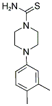 4-(3,4-DIMETHYLPHENYL)PIPERAZINE-1-CARBOTHIOAMIDE 结构式