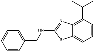 N-BENZYL-4-ISOPROPYL-1,3-BENZOTHIAZOL-2-AMINE 结构式