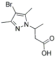 3-(4-溴-3,5-二甲基-1H-吡唑-1-基)丁酸 结构式