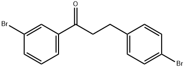 3'-BROMO-3-(4-BROMOPHENYL)PROPIOPHENONE 结构式