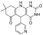 8,8-DIMETHYL-5-PYRIDIN-3-YL-5,8,9,10-TETRAHYDROPYRIMIDO[4,5-B]QUINOLINE-2,4,6(1H,3H,7H)-TRIONE 结构式