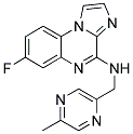 7-FLUORO-N-[(5-METHYLPYRAZIN-2-YL)METHYL]IMIDAZO[1,2-A]QUINOXALIN-4-AMINE 结构式