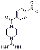 4-(4-NITRO-BENZOYL)-PIPERAZINE-1-CARBOXAMIDINE 结构式
