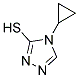 4-CYCLOPROPYL-4H-1,2,4-TRIAZOLE-3-THIOL 结构式