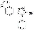 5-BENZO[1,3]DIOXOL-5-YL-4-PHENYL-4H-[1,2,4]TRIAZOLE-3-THIOL 结构式