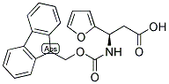 N-FMOC-R-3-氨基-3-(2-呋喃基)丙酸 结构式