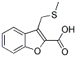 3-[(METHYLTHIO)METHYL]-1-BENZOFURAN-2-CARBOXYLIC ACID 结构式