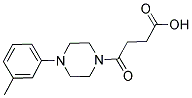 4-[4-(3-METHYLPHENYL)PIPERAZIN-1-YL]-4-OXOBUTANOIC ACID 结构式